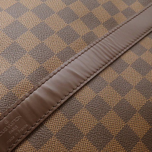 ルイヴィトン LOUIS VUITTON キーポル バンドリエール 55 N41414 ダミエエベヌ ダミエキャンバス ボストンバッグ ゴールド金具 茶 ストラップ/パドロック/鍵/欠品