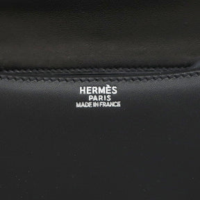 エルメス HERMES コンスタンス23 ブラック エヴァーカーフ ショルダーバッグ シルバー金具 黒