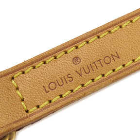 ルイヴィトン LOUIS VUITTON ヌメ革 100cm ブラウン レザー ショルダーストラップ ゴールド金具 ベージュ