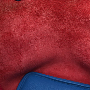 エルメス HERMES ピコタンロック PM カザック ルージュクー×ローズエクストリーム×ブルーザンジバル トリヨンクレマンス ハンドバッグ シルバー金具 マルチカラー 赤 ピンク 青