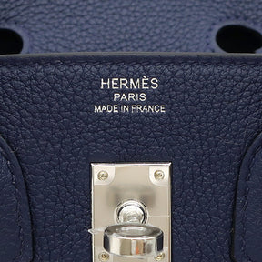 エルメス HERMES バーキン25 ブルーネイビー トゴ ハンドバッグ シルバー金具 新品 未使用 紺