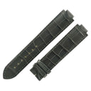 カルティエ Cartier バロンブルーLM用 クロコバンド チャコール クロコダイル 腕時計パーツ 純正 クロコ 尾錠用 替え ベルト ストラップ 19ｍｍ 灰色