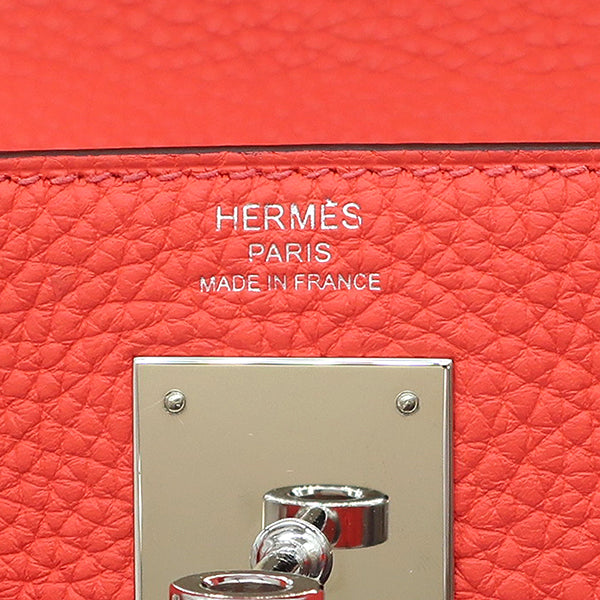 エルメス HERMES ケリー28 内縫い ローズテキサス トゴ 2WAYバッグ シルバー金具 ショルダー