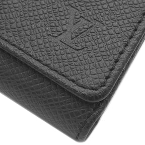 ルイヴィトン LOUIS VUITTON ポルト モネ セルゲイ M32562 ブラック タイガ コインケース シルバー金具 黒 小銭入れ カード入れ