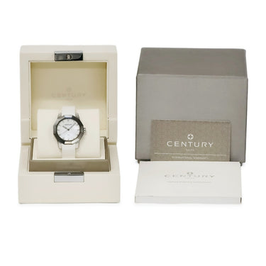 腕時計 センチュリー CENTURY プライムタイム 606.7.U.A1.13.15D.QZN クオーツ レディース 未使用 純正ダイヤ サファイア シェル 白