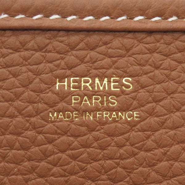 エルメス HERMES エヴリン3 PM  ゴールド トリヨンクレマンス ショルダーバッグ ゴールド金具 茶