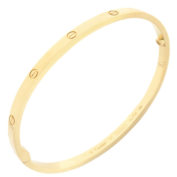 カルティエ Cartier LOVE ラブブレス SM B6047517 イエローゴールド K18YG #17 ブレスレット 750 18K 18金 バングル