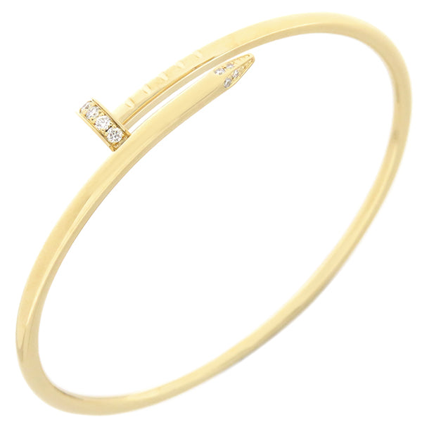 カルティエ Cartier ジュストアンクル SM ダイヤ B6066115 イエローゴールド K18YG ダイヤモンド #15 ブレスレット Au750 JUSTE UN CLOU