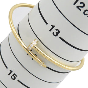 カルティエ Cartier ジュストアンクル SM ダイヤ B6066115 イエローゴールド K18YG ダイヤモンド #15 ブレスレット Au750 JUSTE UN CLOU