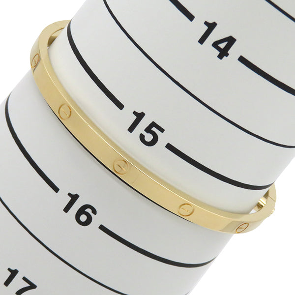 カルティエ Cartier LOVE ラブブレス SM B6047516 イエローゴールド K18YG #16 ブレスレット 750 18K 18金 バングル