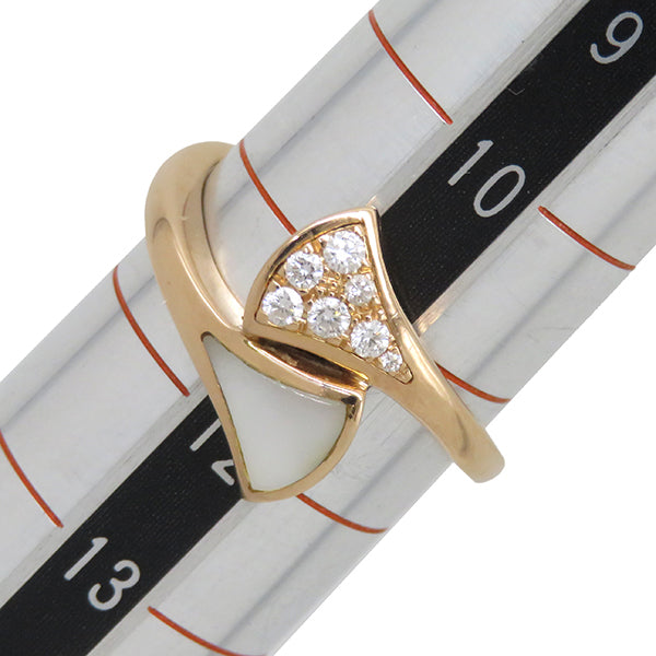 ブルガリ BVLGARI ディーヴァ ドリーム AN858003・353807 ピンクゴールド K18PG ダイヤモンド マザーオブパール #52(JP12) リング 指輪 750 18金