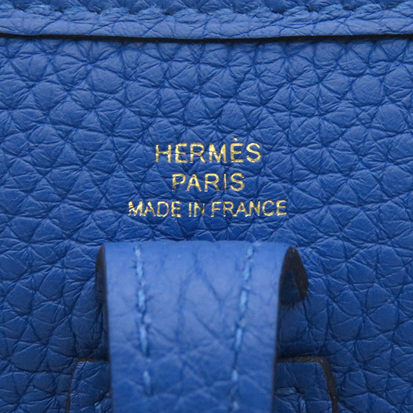 エルメス HERMES エヴリンTPM ブルーゼリージュ トリヨンクレマンス ショルダーバッグ ゴールド金具 新品 未使用 青