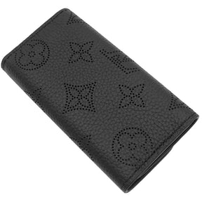 ルイヴィトン LOUIS VUITTON ミュルティクレ4 キーケース M64054 ブラック モノグラムマヒナ キーケース シルバー金具 黒 鍵入れ