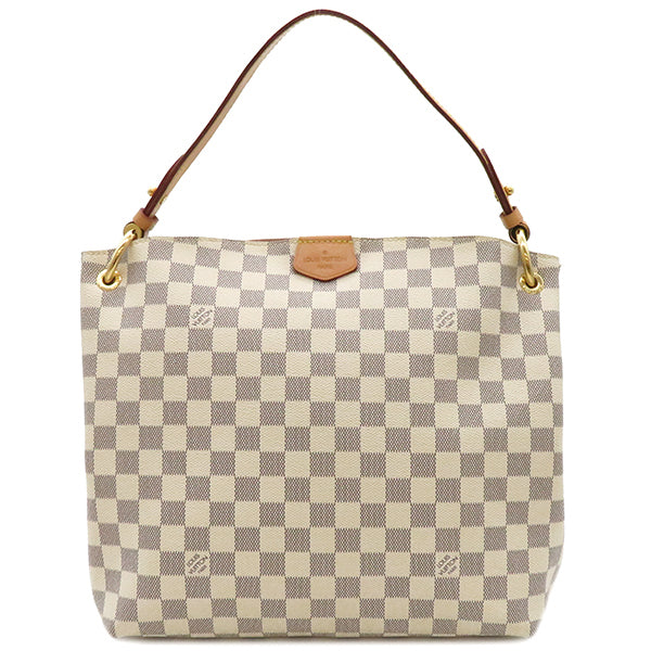 ルイヴィトン LOUIS VUITTON グレースフルPM N42249 ダミエアズール ダミエアズールキャンバス ショルダーバッグ ゴールド金具 ワンショルダー 白