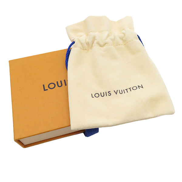 ルイヴィトン LOUIS VUITTON LV インスティンクト M00508 シルバー×ダークシルバー メタル ブレスレット LVイニシャル モノグラムフラワー