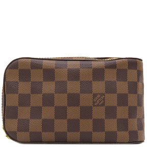 ルイヴィトン LOUIS VUITTON ジェロニモス N51994 ダミエエベヌ ダミエキャンバス ボディバッグ ゴールド金具 ウエストポーチ ウエストバッグ 茶