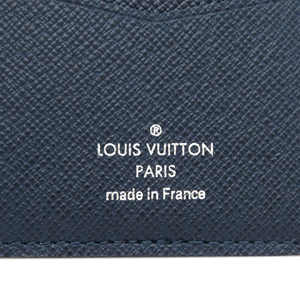 ルイヴィトン LOUIS VUITTON オーガナイザー ドゥ ポッシュ M30535 ブルーマリーヌ タイガ カードケース 紺 青 名刺入れ