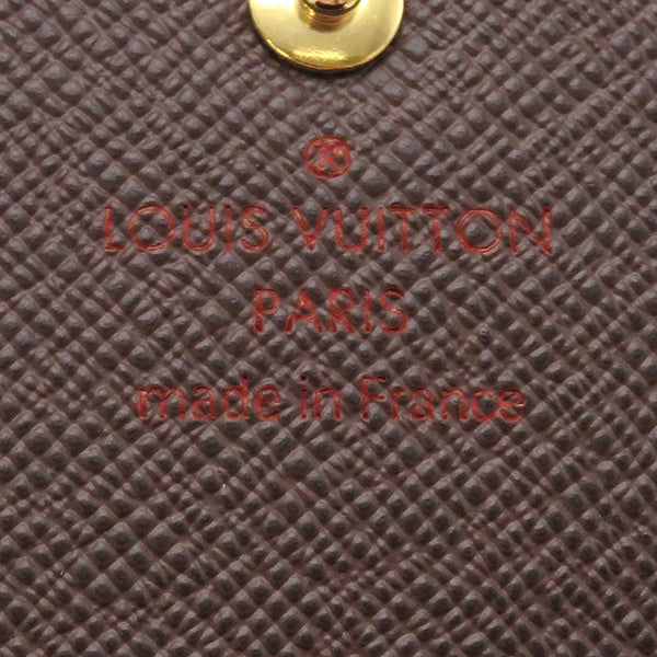 ルイヴィトン LOUIS VUITTON ポルトフォイユ サラ N63209 ダミエ ダミエキャンバス 長財布 ゴールド金具 茶 二つ折り財布