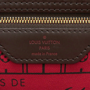 ルイヴィトン LOUIS VUITTON ネヴァーフルPM N41359 ダミエエベヌ  ダミエキャンバス トートバッグ ゴールド金具 茶 ポーチ欠品