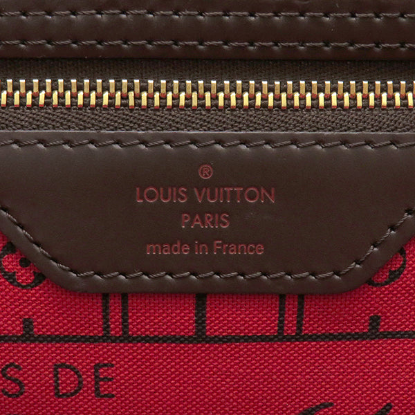 ルイヴィトン LOUIS VUITTON ネヴァーフルPM N41359 ダミエエベヌ  ダミエキャンバス トートバッグ ゴールド金具 茶 ポーチ欠品