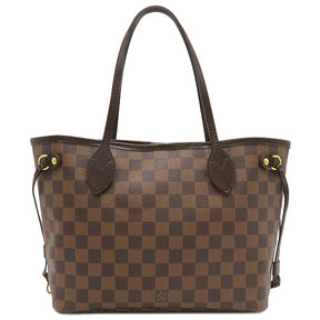 ルイヴィトン LOUIS VUITTON ネヴァーフルPM N41359 ダミエエベヌ  ダミエキャンバス トートバッグ ゴールド金具 茶 ポーチ欠品