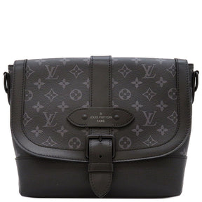 ルイヴィトン LOUIS VUITTON ソミュール メッセンジャー M45911 モノグラム エクリプス レザー モノグラムエクリプスキャンバス  ショルダーバッグ マットブラック金具