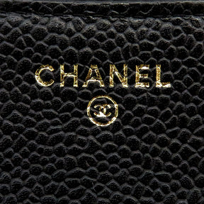 シャネル CHANEL クラシック スモール フラップ ウォレット AP0231 ブラック キャビアスキン 三つ折り財布 ゴールド金具 黒 コンパクトウォレット