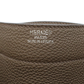 エルメス HERMES サックアデペッシュ 38 エトゥープ トゴ ブリーフケース シルバー金具 グレージュ ビジネスバッグ