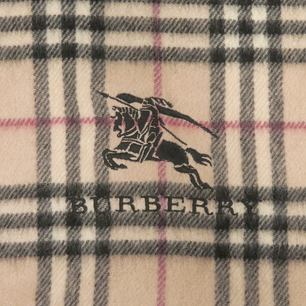 バーバリー BURBERRY ノバチェック べージュ ウール マフラー ベージュ 黒 赤 膝掛け