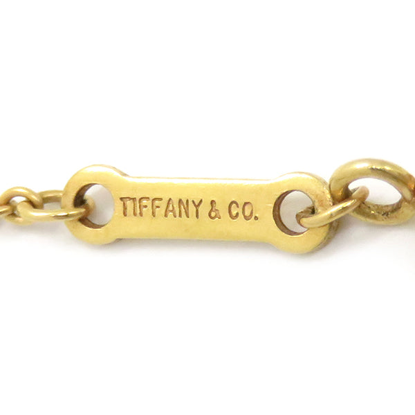 ティファニー Tiffany & Co チェーンクロス ハート イエローゴールド K18YG ネックレス AU750