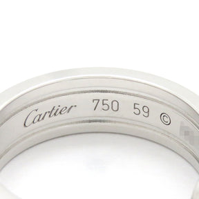 カルティエ Cartier C2リング  ホワイトゴールド K18WG #59(JP19) リング 指輪 750WG K18