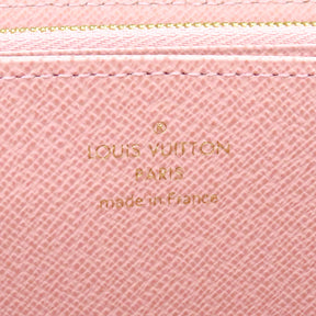 ルイヴィトン LOUIS VUITTON ジッピー ウォレット M41894 モノグラム×ローズバレリーヌ モノグラムキャンバス 長財布 ゴールド金具 茶 ラウンドファスナー