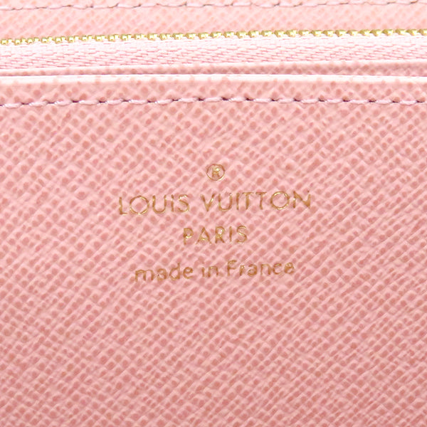 ルイヴィトン LOUIS VUITTON ジッピー ウォレット M41894 モノグラム×ローズバレリーヌ モノグラムキャンバス 長財布 ゴールド金具 茶 ラウンドファスナー