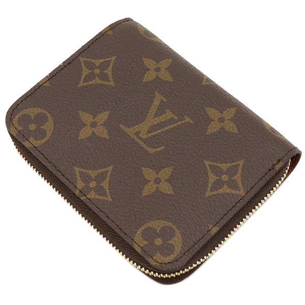 ルイヴィトン LOUIS VUITTON ジッピー コインパース M60067 モノグラム モノグラムキャンバス コインケース ゴールド金具 茶 ラウンドファスナー 小銭入れ