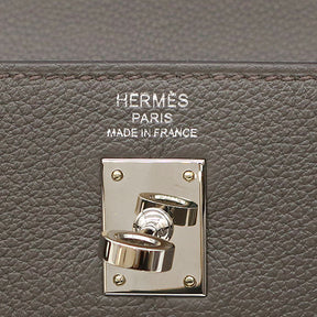 エルメス HERMES ケリー25 内縫い エタン トゴ 2WAYバッグ シルバー金具 ショルダー