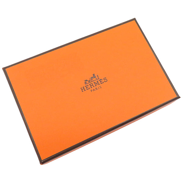 エルメス HERMES カルヴィ ローズコンフェッティ ヴォーエプソン カードケース シルバー金具