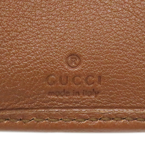 グッチ GUCCI バンブー ミディアム ウォレット 658633 ブラウン レザー 三つ折り財布 ヴィンテージ金具 茶 ダブルG コンパクトウォレット