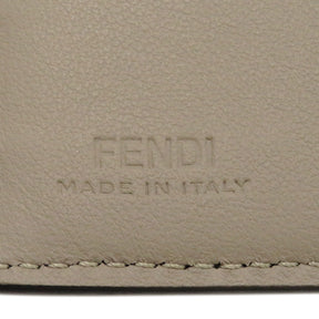 フェンディ FENDI ピーカブー セレリア 長財布 8M0437 ベージュ カーフ 長財布 シルバー金具 グレージュ