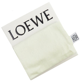 ロエベ LOEWE ビジネス カードホルダー ベージュ系 ソフトグレインカーフ カードケース シルバー金具 カード入れ 名刺入れ