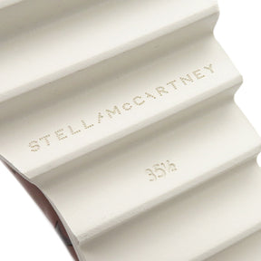 ステラ・マッカートニー Stella McCartney エリス スター プラットフォーム シューズ 810075 ブラウン系 合成皮革 ウッド ラバー #35.5 靴 厚底