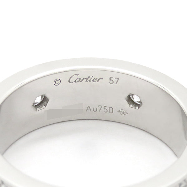 カルティエ Cartier ラブリング パヴェダイヤモンド B4210457 ホワイトゴールド K18WG ダイヤモンド #57(JP17) リング 指輪 750 18K 18金 1P 一粒