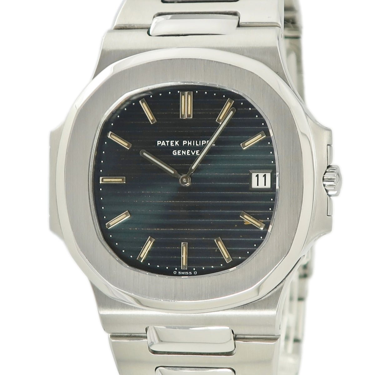 パテックフィリップ PATEK PHILIPPE ノーチラス 3700/1A 自動巻き メンズ ジャンボ 黒 初代 八角形 シグマダイヤル 1977年 希少