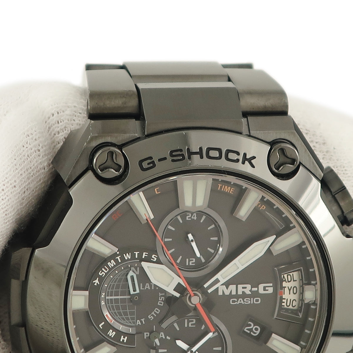 カシオ CASIO G-SHOCK MR-G GPSハイブリッド電波ソーラー MRG-G2000CB-1AJR クオーツ メンズ フルメタル 黒備え GMT