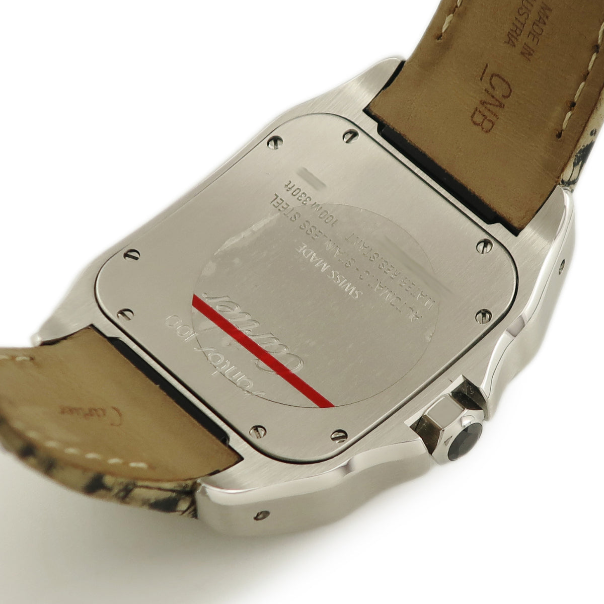 カルティエ Cartier サントス 100 LM サマーリミテッド W20134X8 自動巻き メンズ 角型 ローマン 限定 2008年