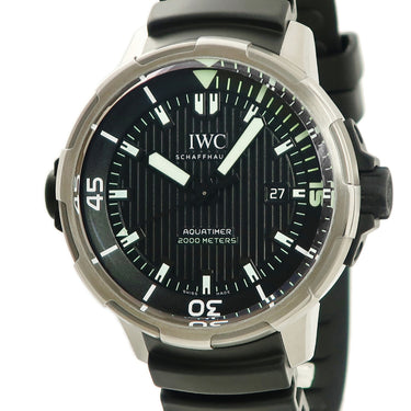 IWC IWC アクアタイマー オートマティック 2000 IW358002 自動巻き メンズ 黒 バー 回転式アウター/インナーベゼル