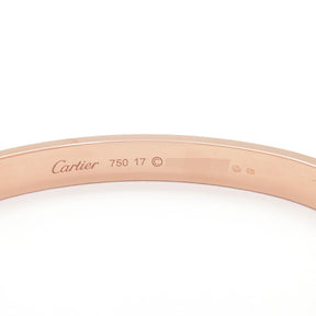 カルティエ Cartier LOVE ラブブレス B6067417 ピンクゴールド K18PG #17 ブレスレット 750 18K 18金 バングル