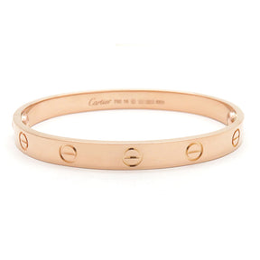 カルティエ Cartier LOVE ラブブレス B6067416 ピンクゴールド K18PG #16 ブレスレット 750 18K 18金 バングル