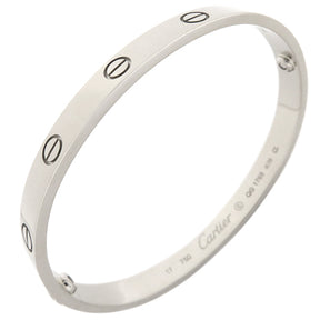 カルティエ Cartier LOVE ラブブレス 旧型 B6067617 ホワイトゴールド K18WG #17 ブレスレット 750WG 1