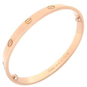 カルティエ Cartier LOVE ラブブレス B6067418 ピンクゴールド K18PG #18 ブレスレット 750 18K 18金 バングル