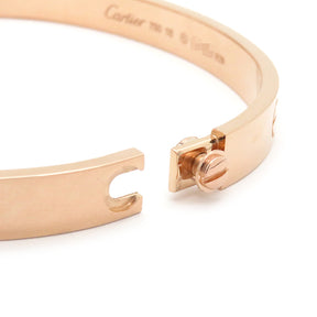 カルティエ Cartier LOVE ラブブレス B6067418 ピンクゴールド K18PG #18 ブレスレット 750 18K 18金 バングル